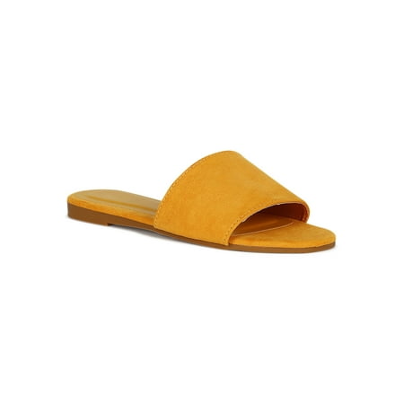 

Women Wide Band Flat Slide Sandal 18588
