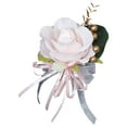 thumbnail image 4 of BLESIYA Wedding Boutonniere Brooch Pin for Suit Bridal Boutonniere Romantic Groom Flower Light Pink, 4 of 8