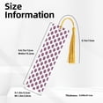 thumbnail image 3 of Kdxio Cute Number 8 Print Metal Tassel Bookmarks,Perfect Gift for Art Lovers and Bookworms Metal Bookmarks for Women, 3 of 8
