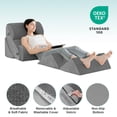 thumbnail image 4 of Juego de almohadas ortopédicas con forma de cuña Hansleep, espuma viscoelástica, 6 piezas, 4 of 9