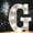G, variant on LED Marquee Letter Lights, Light Up Silver Letters Glitter Alphabet Letter Sign Battery Powered for Night Light Birthday Party