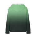 thumbnail image 4 of ibuvkizy St. Patrick's Day Graphic Hoodies for Teen Girls,St. Patrick's Day Children Gradient Hooded Top Girls Long Sleeved Sweatshirt Round Neck Pullover Top,12 Years, 4 of 5