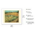 thumbnail image 2 of Wheatfield - Arles, France - From an Original Color Painting by Vincent Van Gogh c.1888 - Bamboo Fine Art 290gsm Paper (Unframed) 17x22in, 2 of 4