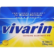 Vivarin, Caffeine Pills, 200mg Caffeine per Dose, Safely and Effectively Helps You Stay Awake, No Sugar, Calories or Hidden Ingredients, Energy