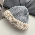 thumbnail image 5 of SikaFu Big Head Wool Hat Female Autumn And Winter Versatile Faces, Small Knitted Winter Thickened, Warm Plush, Earr Fisherman Hat, 5 of 9