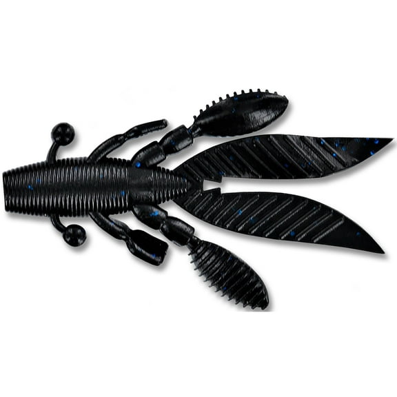 Yamamoto FHL-05-021 Flappin' Hog Creature Bait 4.5" 5 Per Pack Black