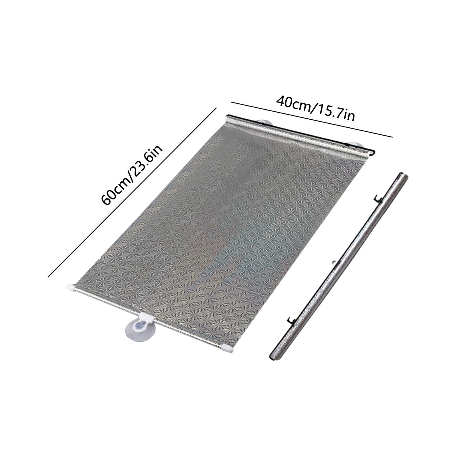 Tusihei 4Pcs Portable Blackout Window Cover, No Drilling Retractable Roller Window Shades, Indoor Windows Blackout Blind Shade for Home Bedroom Trave
