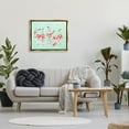 thumbnail image 3 of Stupell Industries Silly Flamingos Toilet Paper Rolls Bathroom Illustration Graphic Art Metallic Gold Floating Framed Canvas Print Wall Art, Design by Amelie Legault, 3 of 5