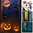 thumbnail image 3 of Halloween Window Decals, Halloween Wall Stickers, Red Castle Pumpkin Ghost Skeleton Home Decoration, Strong Adhesion, Multi-Surface Use, Funny Expressions, Durable Material, Living Room Holiday Decor, 3 of 9