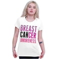 thumbnail image 4 of Breast Cancer Awareness Pink Support Womens Slim Fit Graphic Tee Brisco Brands L, 4 of 5