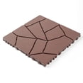 thumbnail image 6 of Jopath 44 Packs Waterproof Decking Tiles,12"x12" Terrace Plastic Interlocking Decking Tiles for Courtyard Tiles, Balcony Tiles, Bathroom and Any Indoor or Outdoor Setting Brown, 6 of 9