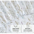 thumbnail image 5 of RUVANTI 100% Organic Cotton Sheets - Twin XL Sheet Sets - 3 Piece Percale Weave Bedding, Crisp, Cooling & Breathable, Soft & Durable, 16" Deep Pocket, Hotel Quality Sábanas - Field Flower, 5 of 7
