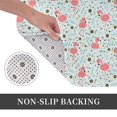 thumbnail image 6 of Sikiie Cute Flamingo Print Flannel Anti-slip Floor Mat 16x24in, Thickened Dustproof Entrance Door Mat Floor Mat for Kitchen, Bathroom, Laundry Room, 6 of 7
