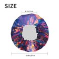 thumbnail image 4 of KLL Taxi Colorful Town Pattern Shower Cap & Bath Cap for Women,Reversible Oversized Waterproof Shower Caps for all Hair Lengths,Elastic Reusable Bathing Hair Cap, 4 of 6