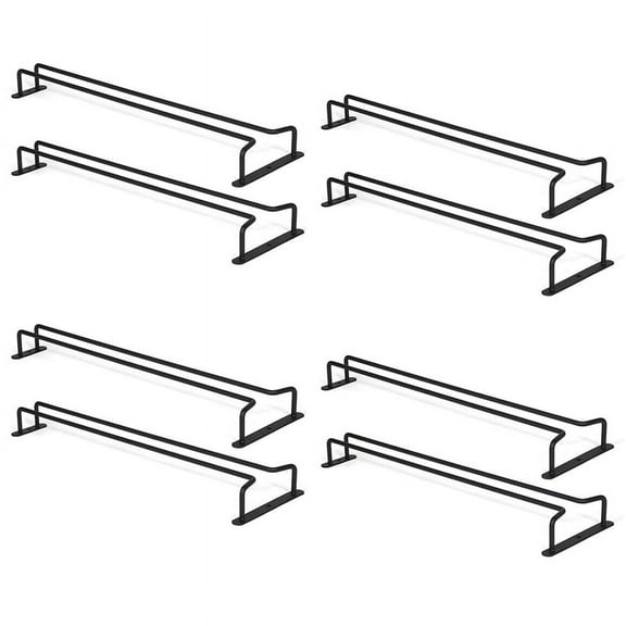 Large Stemware Wine Glass Hanger Rack Under Cabinet Kitchen Bar Storage 17 Inch Set of 8