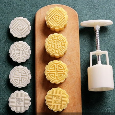

Lierteer Mooncake Mold Snowy Mung Bean Cake Hand-pressed Non-stick Mooncake Mold