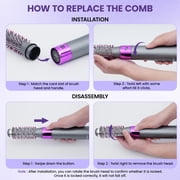 NEXPURE Hair Dryer Brush Set 6-in-1 Hot Air Brush, Blow Dryer Brush for Straightening, Curling & Volumizing, No Heat Damage Hair Styling Tool