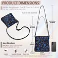 thumbnail image 7 of ZUXONGSY Jellyfish Star Print Leather Crossbody Handbag for Women Waterproof Shoulder Purse Bag Messenger Bag Multiple Pockets Bag with Zipper for Daily Use Travel, 7 of 7