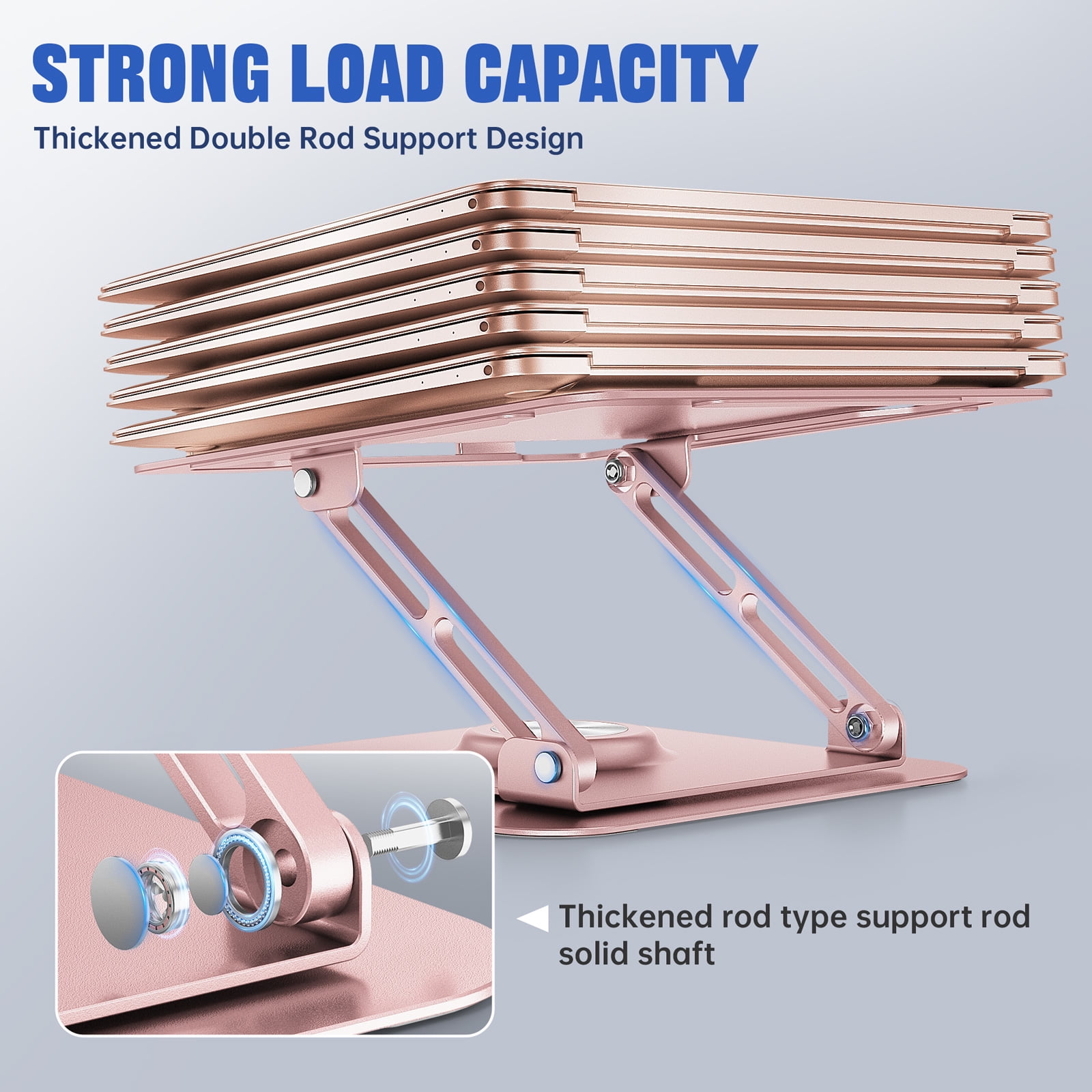 Laptop Stand for Desk, JOYEKY Aluminium Alloy 360°  Adjustable Ergonomic Riser for 10-16" Laptops