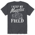thumbnail image 2 of Country Casuals - Keep My Muscles In The Field - Men's Short Sleeve Graphic T-Shirt, 2 of 5