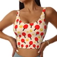 thumbnail image 2 of Picia Table Tennis Rackets 1 Sports Bra for Women,Padded Strappy Sports Bras Medium Support Yoga Bra with Removable Cups,Running Yoga Bra-X-Large, 2 of 9