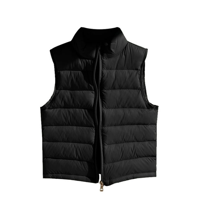 Stylish Girls Lightweight Down Coat Vest for Winter Windproof Jacket Fall Outerwear Versatile Sleeveless Design for Active Kids