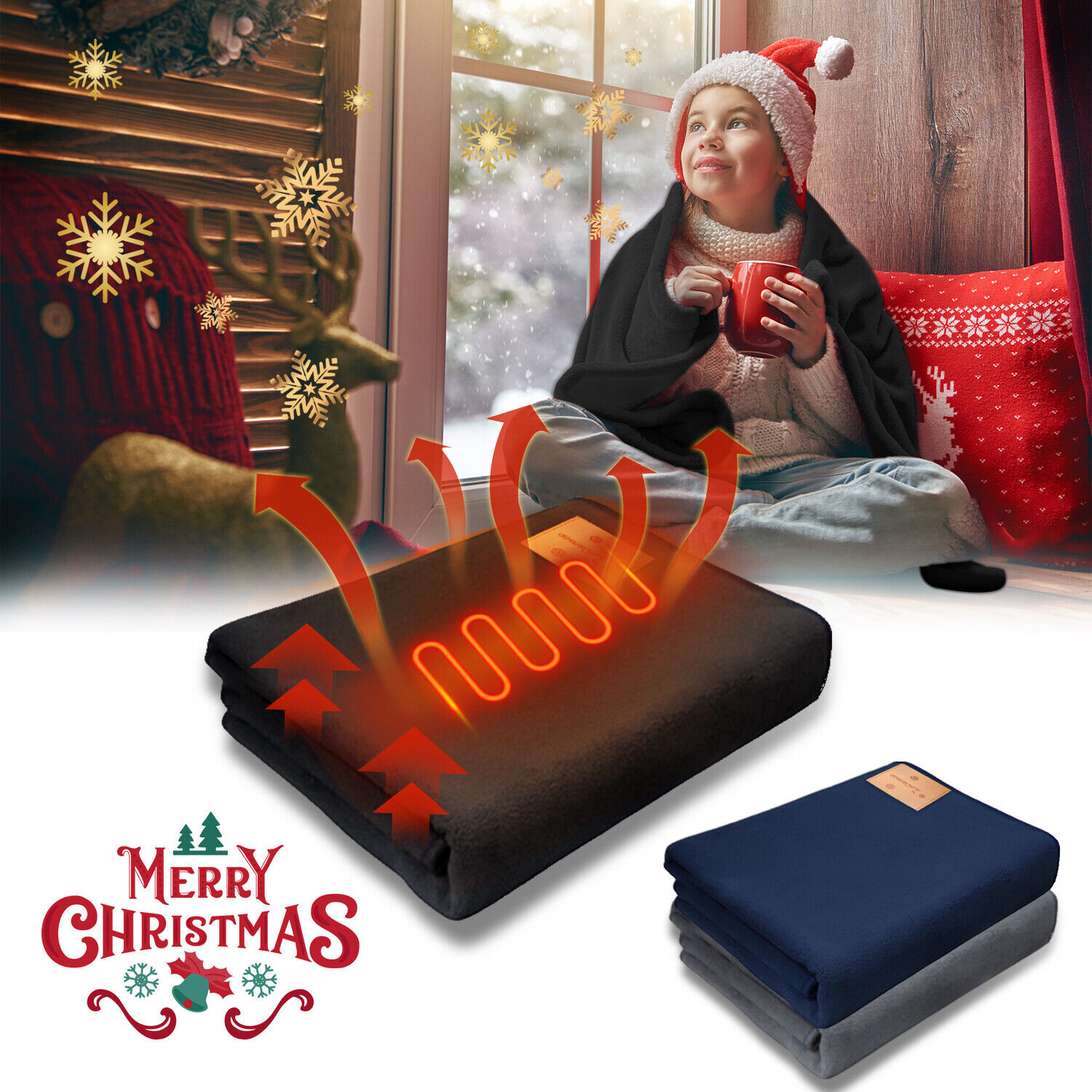 Electric Heated Throw Blanket Throw Cordless Heating Pad for Couch Fast