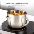 thumbnail image 3 of 1Pc Fat Separator with Dual Spout Design, SUS304 Stainless Steel Gravy and Sauce Strainer, Broth Separator for Broth, Soup & Stew, 3 of 4