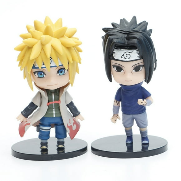 Gprince Ready Stock 6 Pcs Anime Naruto Action Figure Namikaze Minato Uchiha Itachi Deidara Sasuke Model Doll Car Decoration