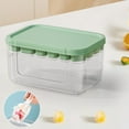 thumbnail image 5 of Hvmvliv Ice Molds 22-Compartments Square-Shape Food Grade Silicone Ice Cubes Tray with Lid and Bin Reusable Ice Blocks Making Trays Come with Ice Shovel Leak Proof Freezer Ice Home Use Mint Green, 5 of 6
