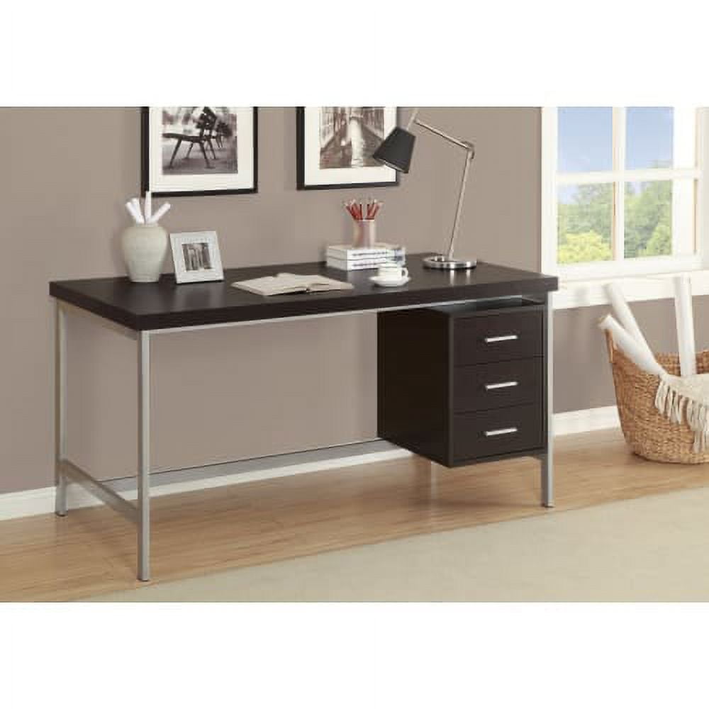 60 Gray Straight Desk With Drawer Set — Used Office Furniture