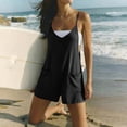thumbnail image 4 of Women's 2026 Summer Rompers Jumpsuits Soft Casual Shorts Overalls for Beach Vacation & Cruise Outfits Black S, 4 of 6
