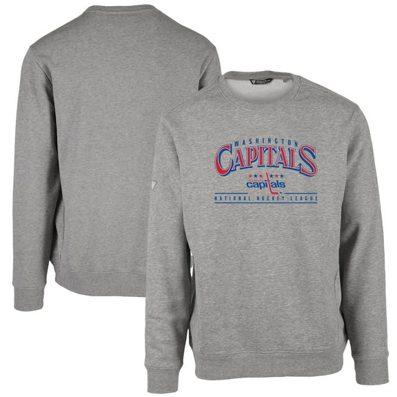 Men's Levelwear Heather Gray Washington Capitals Retro Zane Sweatshirt