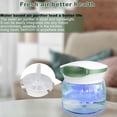 thumbnail image 6 of Water Air Purifier for Home, Humidifier, Essential Oils Aroma Fresher with Night Light for Home, Office, Pink US Plug, 6 of 7