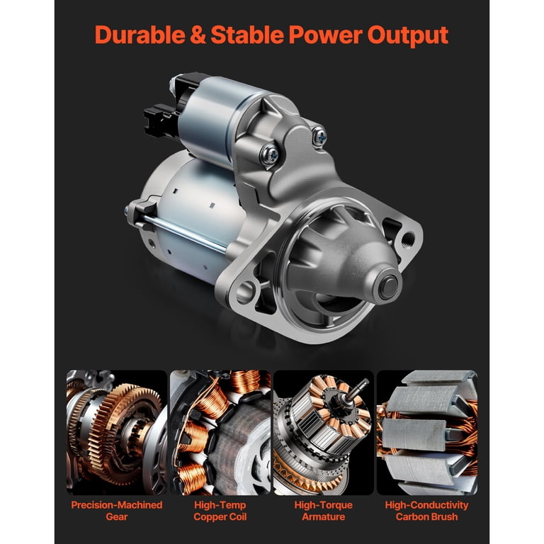 @cy_lt5o0 KFFKFF Starter Motor Replacement Compatible with Pontiac Vibe L4