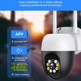 thumbnail image 3 of Cámara de vigilancia IP impermeable para exteriores, Monitor de protección de seguridad, Webcam inteligente, 4 piezas, 2MP, 2,4G/5G, Wifi, tienda y calle, 3 of 4