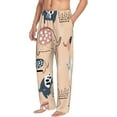 thumbnail image 2 of Balery Men'S Cute Ink Drawn Elephants Pants,Sleepwear Pants,Pajama Pants,Pj Bottoms Drawstring And Pockets-Medium, 2 of 9