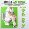 thumbnail image 6 of Raised Toilet Seat for Seniors. Elevated Toilet Seat - 4 Inch Raised Toilet Seat with Lid for Seniors, Elderly, Handicapped, Adults - No Tools Required, 6 of 8