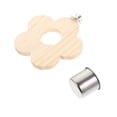 thumbnail image 4 of Shisuyan Bird Feeder Natural Wood Beige 1Set Rectangular Platform 5.7x5.7x1.6In, 4 of 8