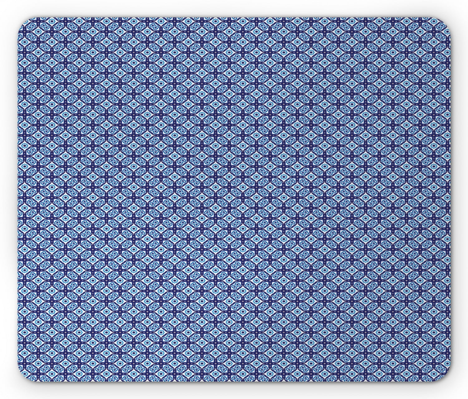 Geometric Mouse Pad, Damask Pattern Inspired Oriental Style Ornamental ...