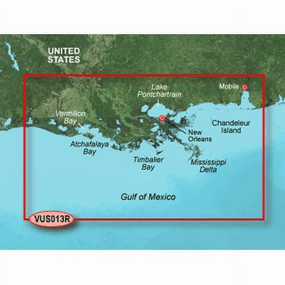 Garmin BlueChart® g3 Vision® HD - VUS013R - Mobile - Lake Charles - microSD™/SD™