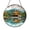 Acrylic 3.5 Inch, variant on Golden Temple Garden Stained Glass Window Hanging, Scenic Landscape Decorative Suncatcher Panel, Elegant Home Accent Ornament Gift