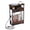 Brown, variant on ZEXVIDA Narrow Side Table with Charging Station, 3 Tier Slim End Table with Storage Shelf for Small Spaces, 21.6 Inch Height Thin Tables Small Nightstand Magazine Rack for Living Room,Brown