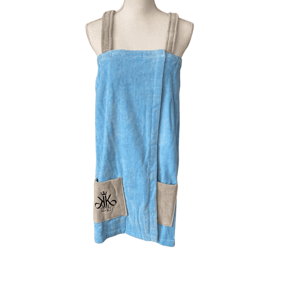 Kimken Shower Wrap Towel for Women  Cotton Towel Robe with Straps