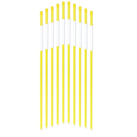 Reflector Stakes FiberMarker Driveway Reflectors Snow Stakes Driveway Markers 36-Inch Yellow 50-Pack 5/16-Inch (Dia.) ()