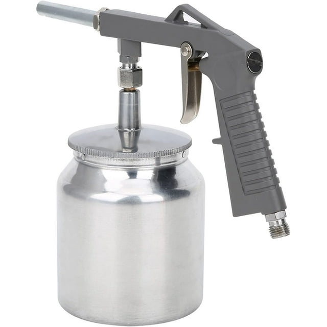 czcpp-Pneumatic Spray Gun, 30-120psi Air Undercoating Spray Gun with 750ml Suction Feed Cup, High Pressure Spray Gun for Auto Paint, Rubberized Undercoat, Proofing, Top Coat