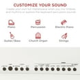 thumbnail image 6 of Best Choice Products 88-Key Full Size Digital Piano for All Player Levels w/ Semi-Weighted Keys, Stand, Pedal - White, 6 of 7