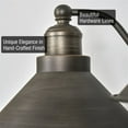 thumbnail image 2 of Kira Home Welton 19" Farmhouse Light, Dual Funnel Shades, Dark Bronze Wall Sconce Bathroom Light, Brushed Dark Bronze, 2 of 9