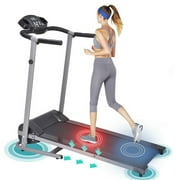 Folding Electric Treadmill with Large LCD Display Treadmill, 500W Electric Folding Treadmill, Running Machine