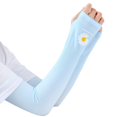 thumbnail image 6 of Arm Sleeves Women Men Arm Compression Sleeve Armwarmer UV Sun Protection Cotton Long Fingerless Gloves Arm Sleeves, 6 of 6